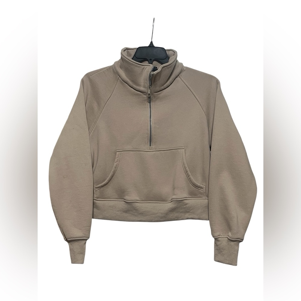 AUTOMET Womens Sweatshirts Half Zip Cropped Pullover Small Casual Comfort